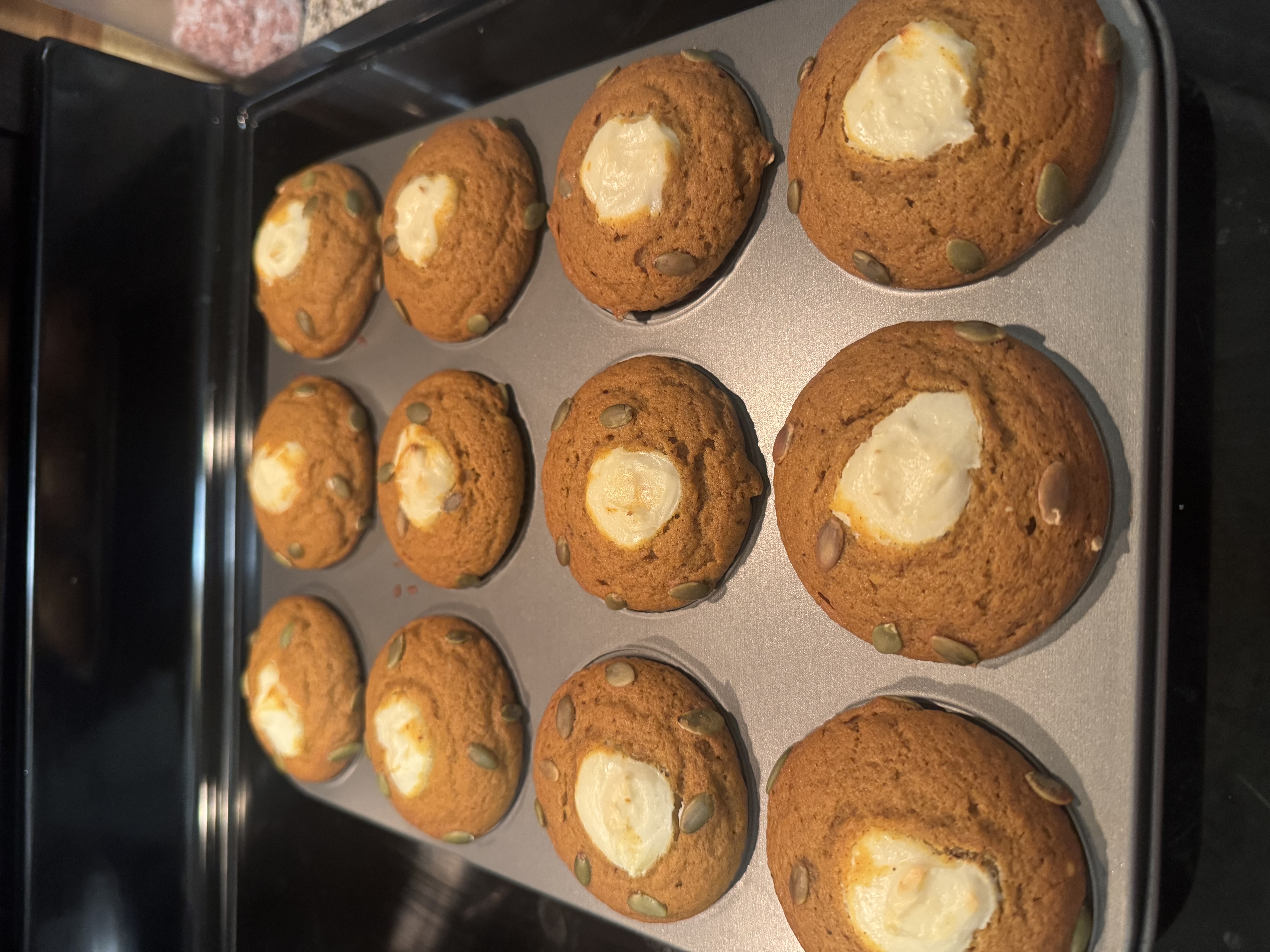 Pumpkin Cream Cheese Muffins